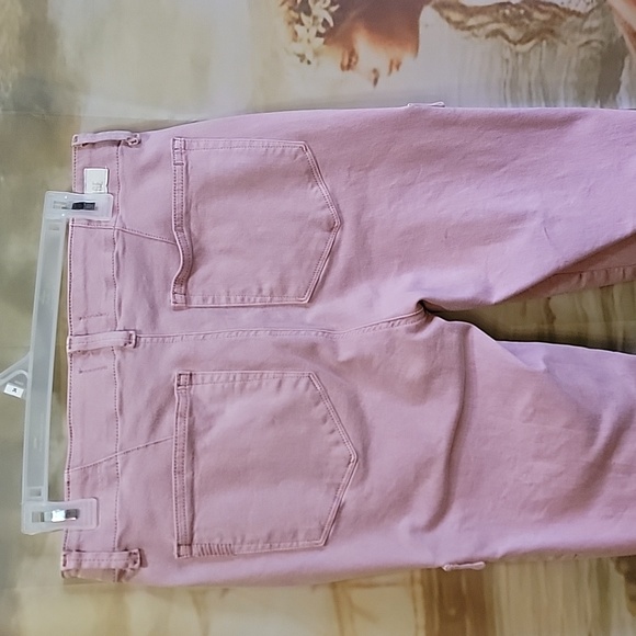 Light pink drawstring cargo pants - Picture 3 of 4